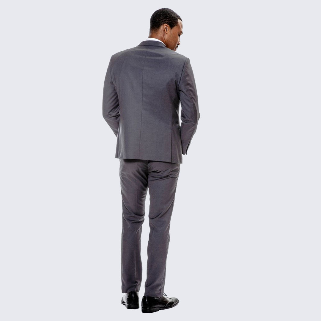 [DISCOUNTED] Grey Skinny Fit Suit Three Piece Set - Limited Sizes