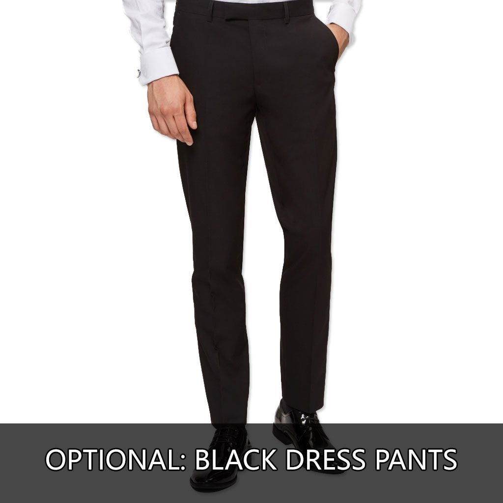Black Paisley Tuxedo Jacket with Large Peak Lapel – Wedding & Prom
